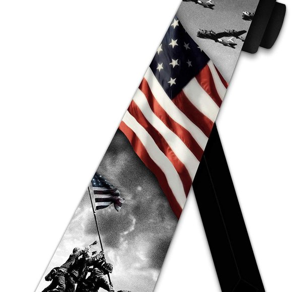 Patriotic Necktie by Three Rooker